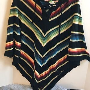 Ralph Lauren Women’s Striped Poncho